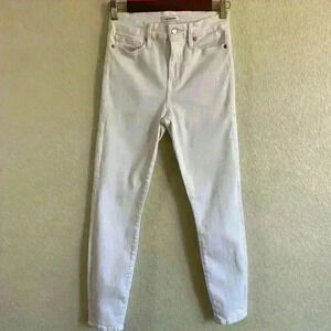 Good American Good Legs Crop Jean White Women size 27/4